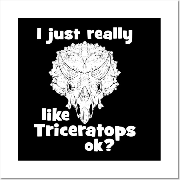 I just really like Triceratops Wall Art by NicGrayTees